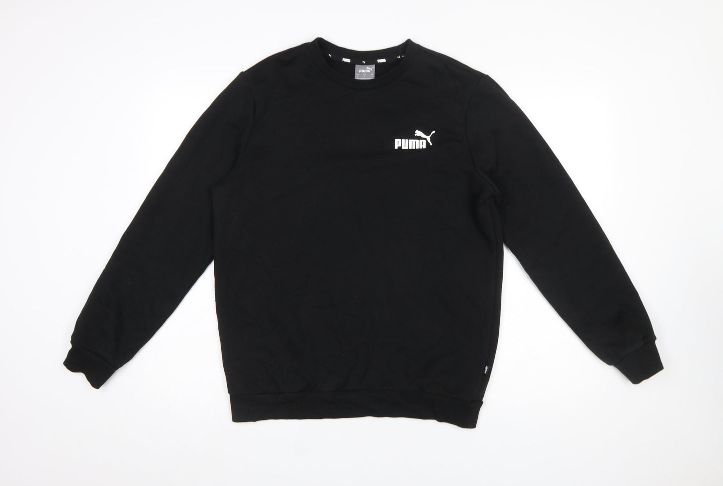 Mens UK Size S PUMA Black Pullover Sweatshirt