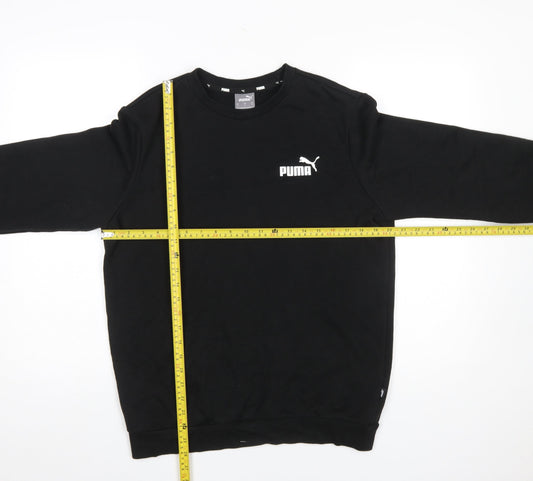 Mens UK Size S PUMA Black Pullover Sweatshirt