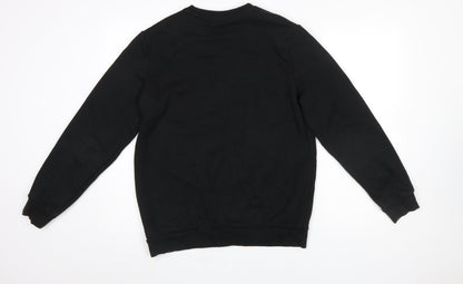 Mens UK Size S PUMA Black Pullover Sweatshirt