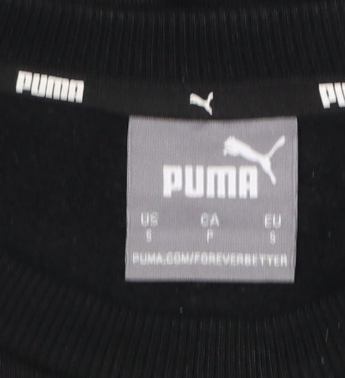 Mens UK Size S PUMA Black Pullover Sweatshirt