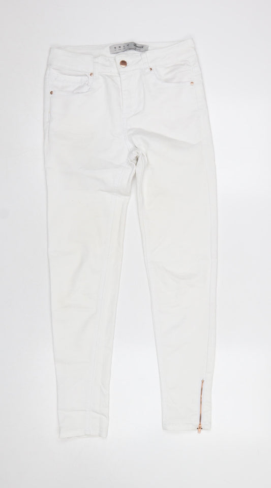 Womens UK Size 10 Denim Co. Slim Fit Skinny White Jeans