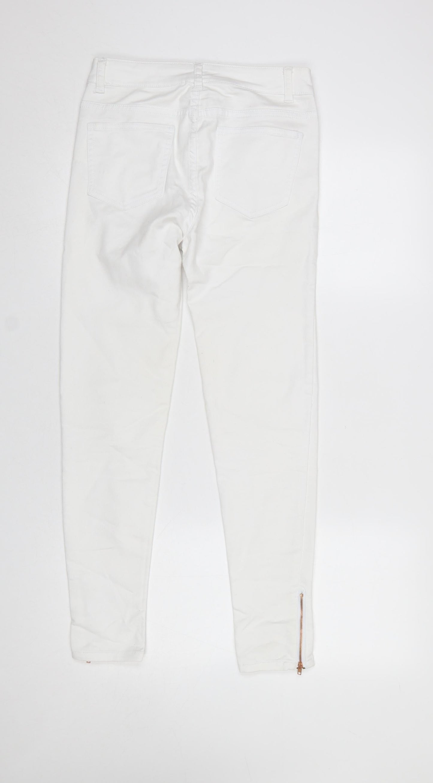 Womens UK Size 10 Denim Co. Slim Fit Skinny White Jeans