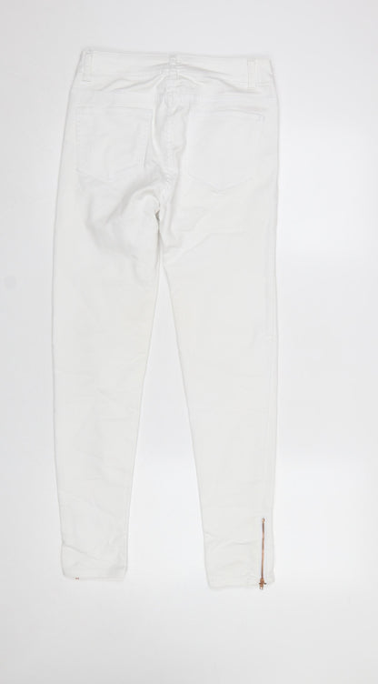 Womens UK Size 10 Denim Co. Slim Fit Skinny White Jeans
