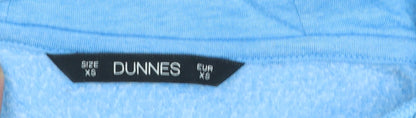 Womens UK Size XS Dunnes Blue Pullover Hoodie