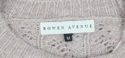 Womens UK Size M Rowen Avenue Beige Pullover Jumper