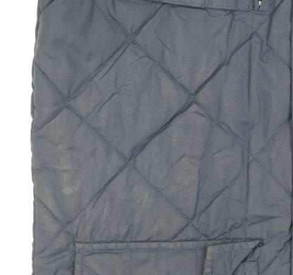 Mens UK Size M Brave Soul Blue Parka Coat