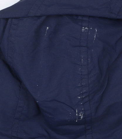 Mens UK Size M Brave Soul Blue Parka Coat