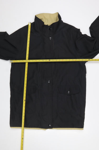 Womens UK Size 16 BHS Black Rain Coat