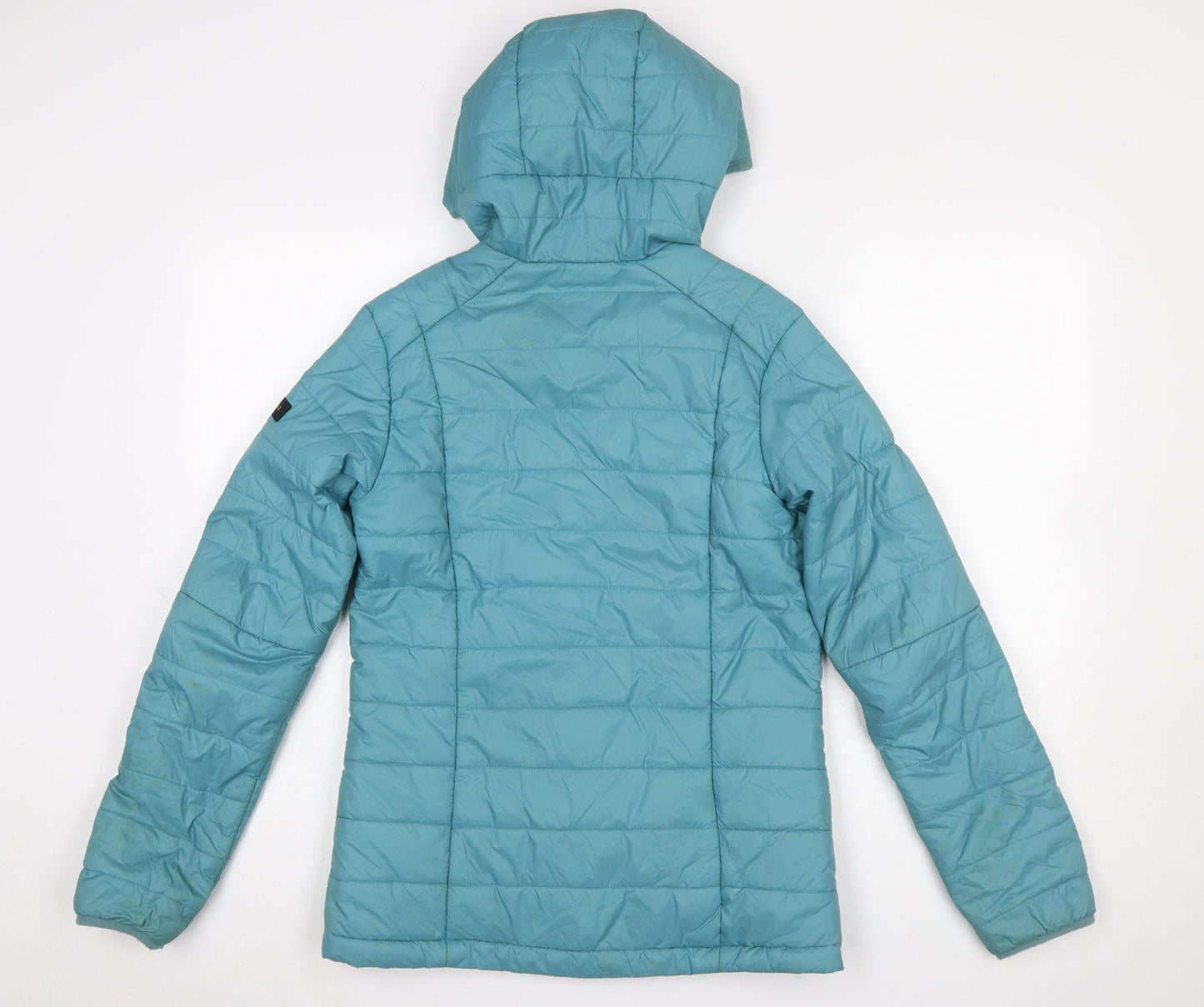 Womens UK Size S DECATHLON Blue Puffer Jacket