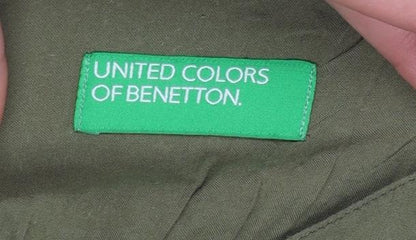 Womens UK Size 12 United Colors of Benetton Green Basic Blouse
