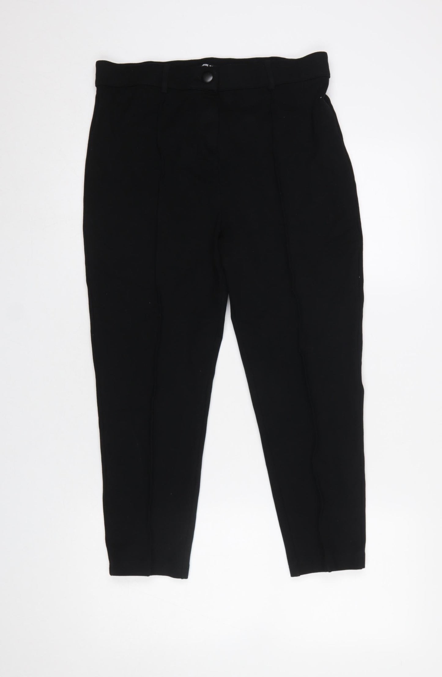 Womens UK Size 12 Threadbare Slim Fit CasualWorkwearBusiness Black Trousers
