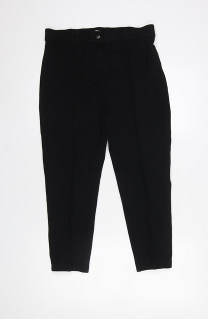 Womens UK Size 12 Threadbare Slim Fit CasualWorkwearBusiness Black Trousers