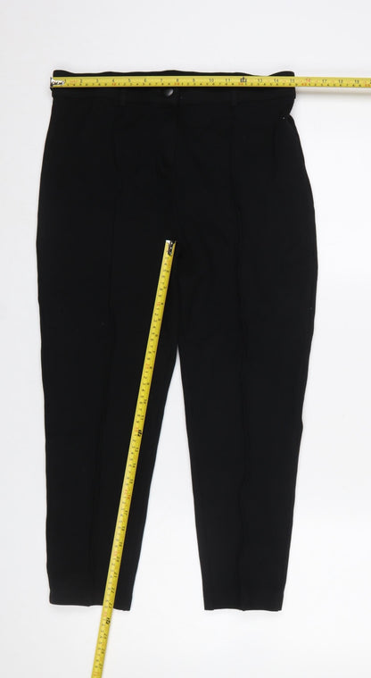 Womens UK Size 12 Threadbare Slim Fit CasualWorkwearBusiness Black Trousers