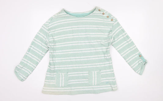 Womens UK Size 14 Mantaray Green Basic T-Shirt
