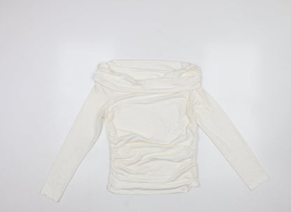 Womens UK Size 12 Savida Ivory Tunic Blouse