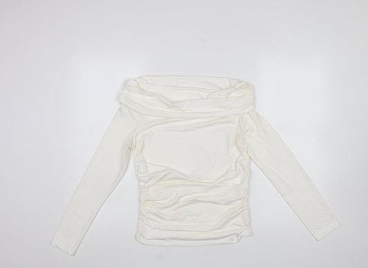 Womens UK Size 12 Savida Ivory Tunic Blouse