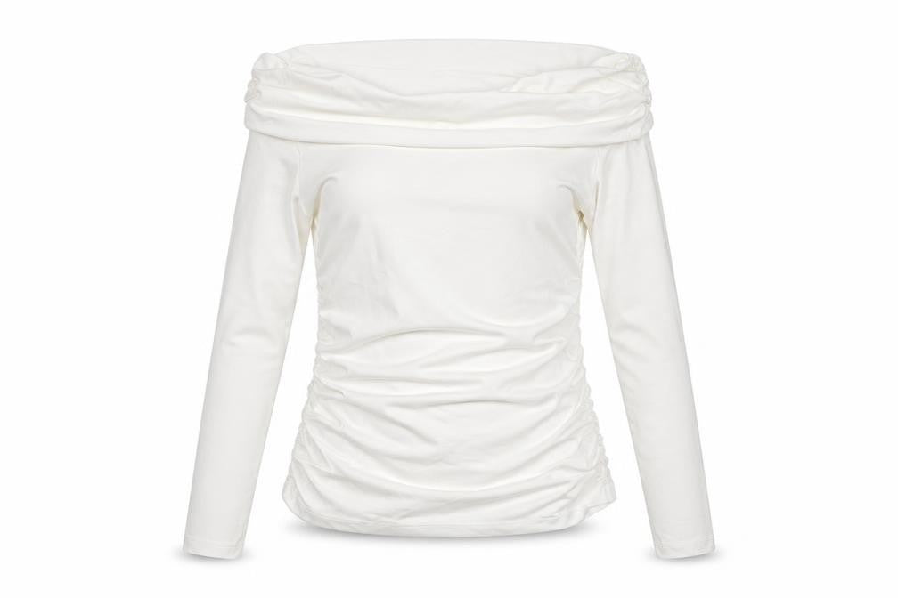 Womens UK Size 12 Savida Ivory Tunic Blouse