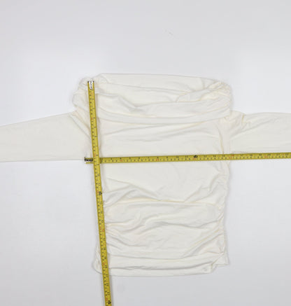Womens UK Size 12 Savida Ivory Tunic Blouse