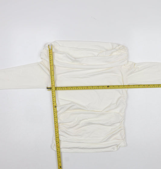 Womens UK Size 12 Savida Ivory Tunic Blouse