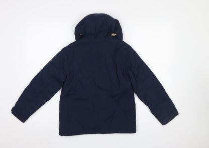 Girls UK Size 10 Years NEXT Blue Parka Coat