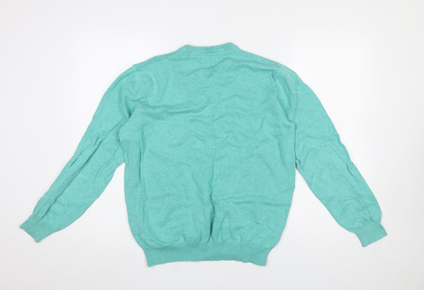 Mens UK Size S Dunnes Green Pullover Jumper