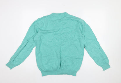 Mens UK Size S Dunnes Green Pullover Jumper