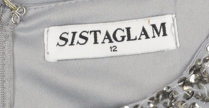 Womens UK Size 12 Sistaglam A-Line Dress