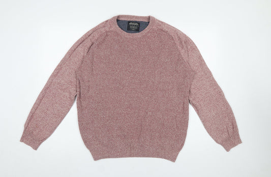 Mens UK Size L Burton Menswear London Pink Pullover Jumper