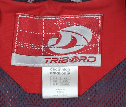 Mens UK Size XS Tribord Red Rain Coat