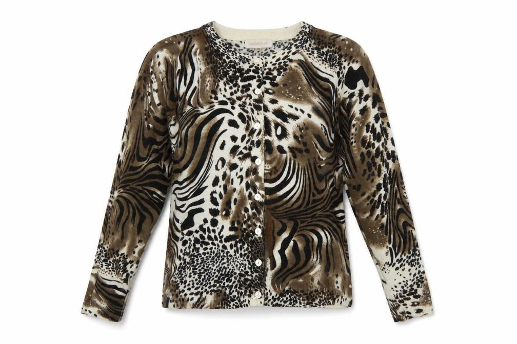 Womens UK Size M Paramour Brown Cardigan Jumper