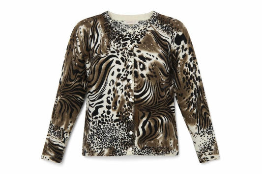 Womens UK Size M Paramour Brown Cardigan Jumper