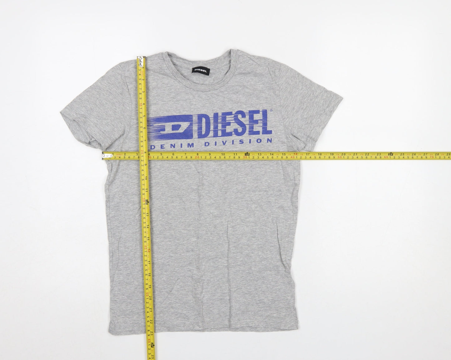 Boys UK Size 12 Years Diesel Grey Basic T-Shirt