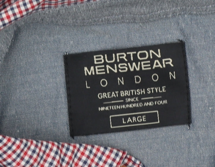 Mens UK Size L Burton Menswear London 100% Cotton Polo Shirt