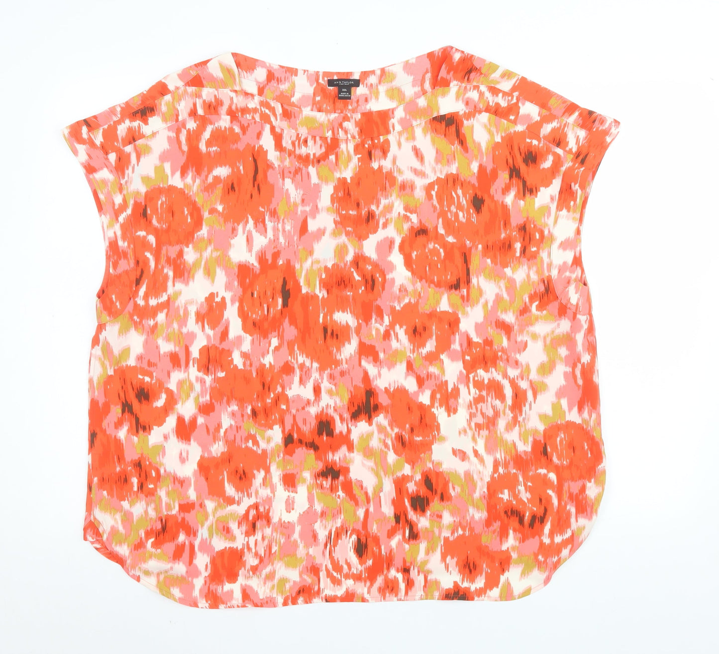 Womens UK Size 2XL Ann Taylor Multicoloured Tunic Blouse