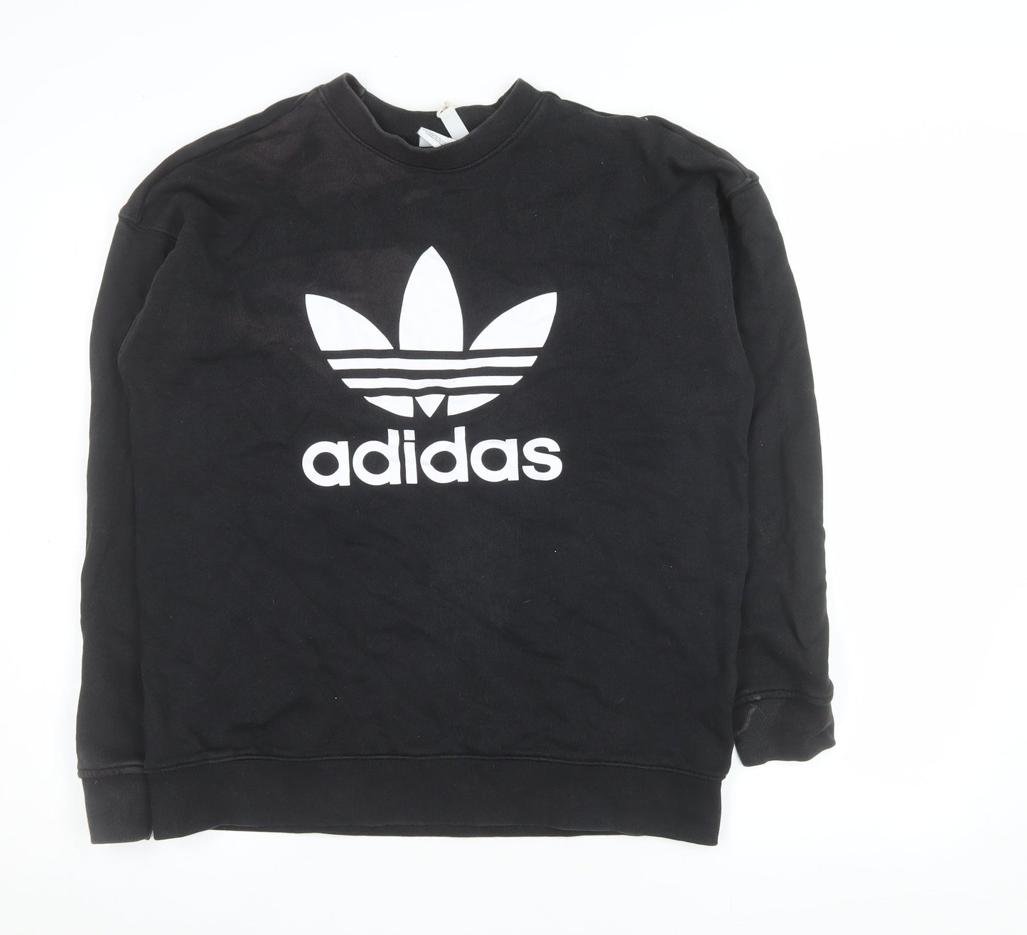 Womens UK Size 12 adidas Black Pullover Sweatshirt