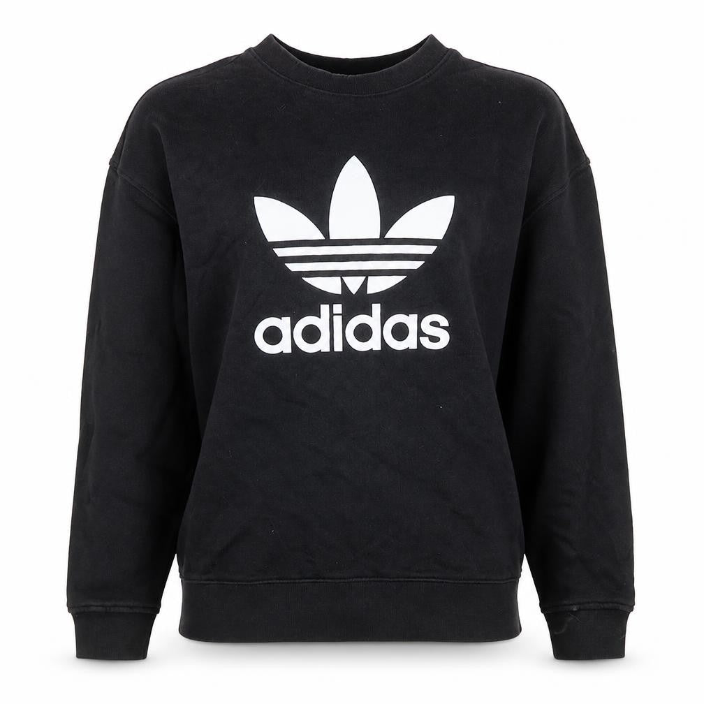 Womens UK Size 12 adidas Black Pullover Sweatshirt