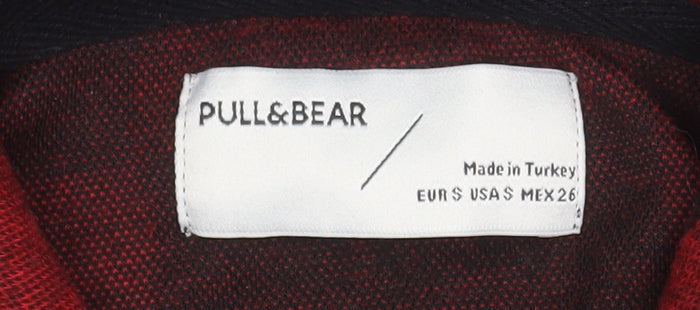 Mens UK Size S Pull&Bear Multicoloured Pullover Hoodie