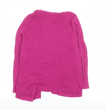 Womens UK Size 14 Maine New England Pink Cardigan Jumper