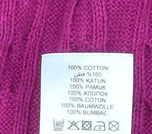 Womens UK Size 14 Maine New England Pink Cardigan Jumper