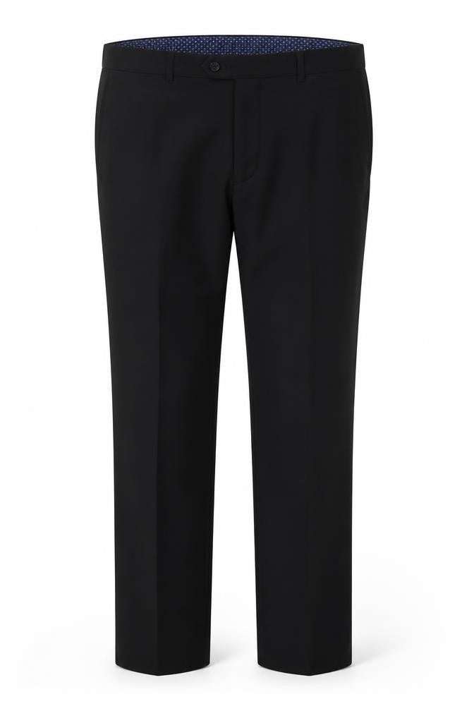 Mens UK Size 38 in St Bernard for Dunnes Stores Regular Fit Dress Pants Black Tr