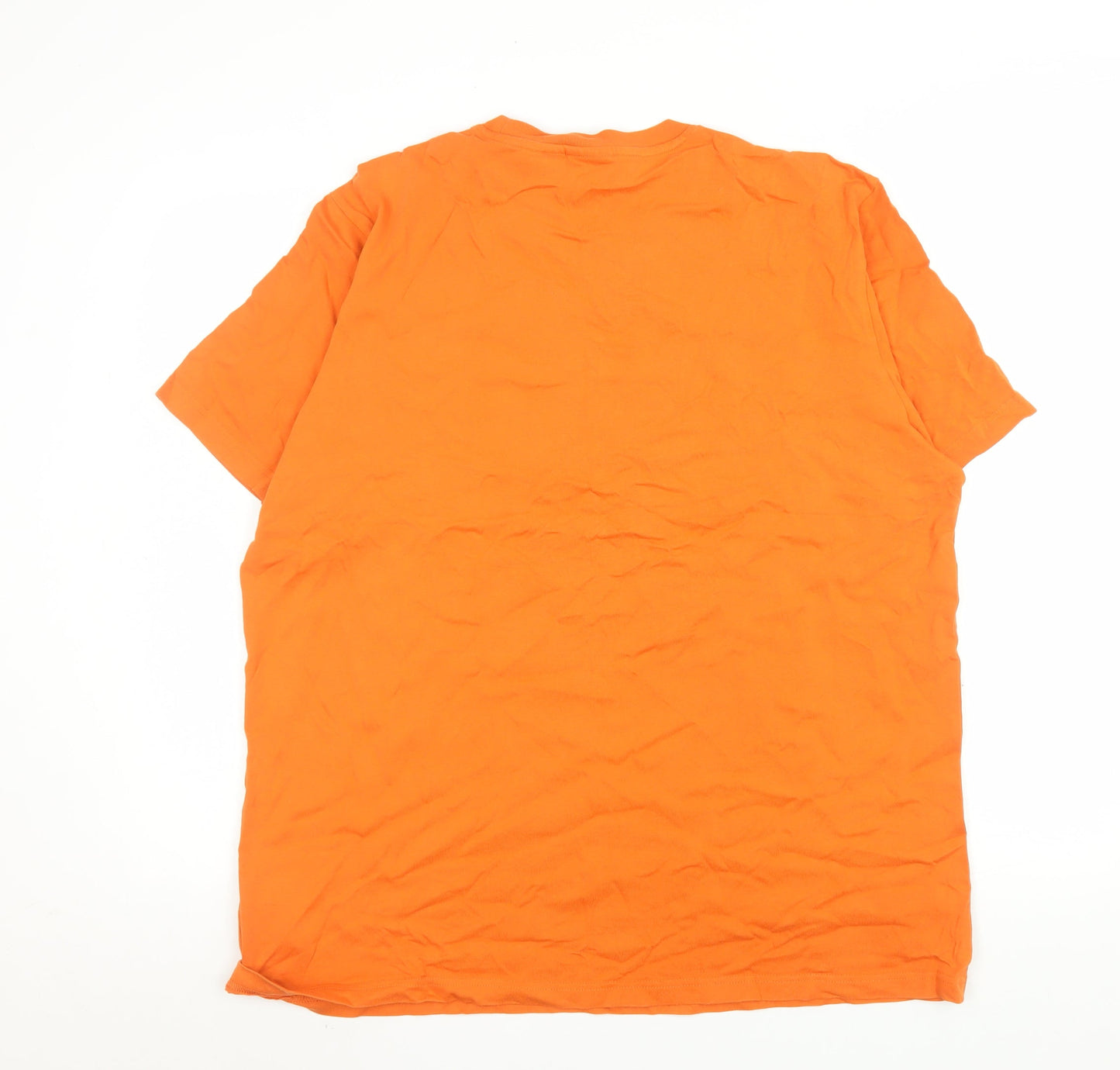 Mens UK Size 2XL adidas Orange  T-Shirt