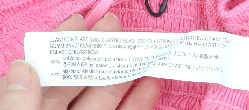 Womens UK Size M Stradivarius Pink Camisole Tank