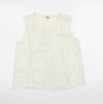 Womens UK Size 14 Chelsea Girl Ivory Camisole Blouse
