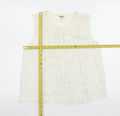 Womens UK Size 14 Chelsea Girl Ivory Camisole Blouse