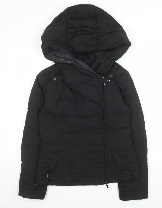 Womens UK Size 10 MOTIVI Black Puffer Jacket