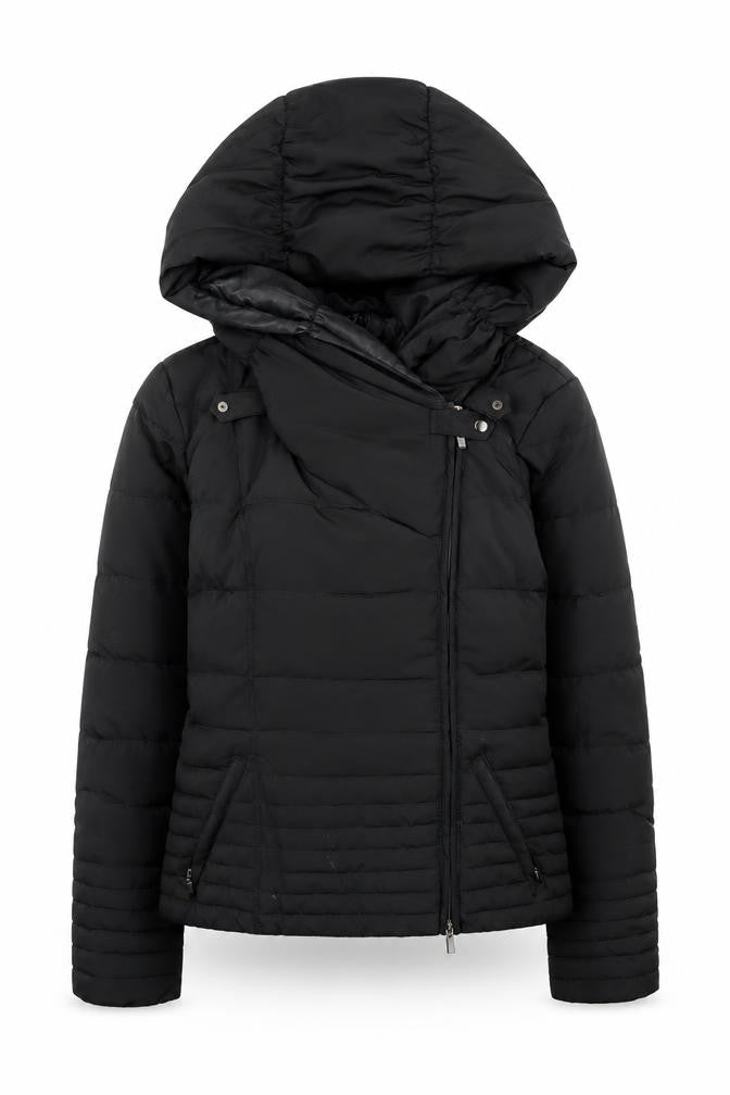Womens UK Size 10 MOTIVI Black Puffer Jacket