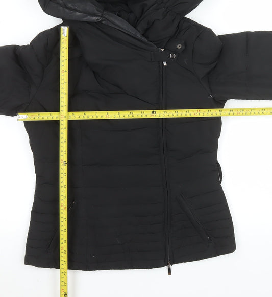 Womens UK Size 10 MOTIVI Black Puffer Jacket