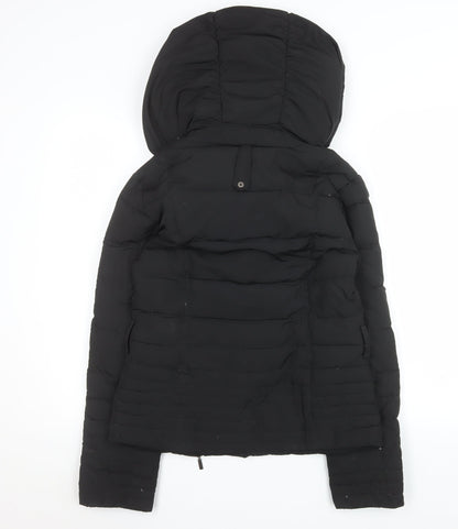 Womens UK Size 10 MOTIVI Black Puffer Jacket