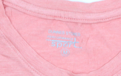 Mens UK Size M Dunnes Stores Pink Gym & Training Running & Jogging Walking T-Shi