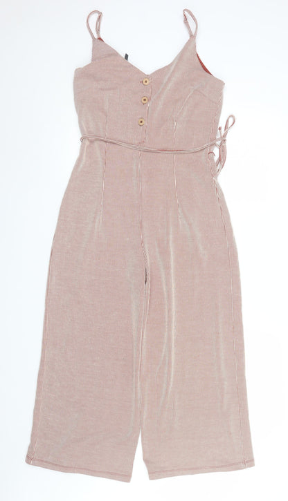 Womens UK Size M Only One-Piece Red Jumpsuit
